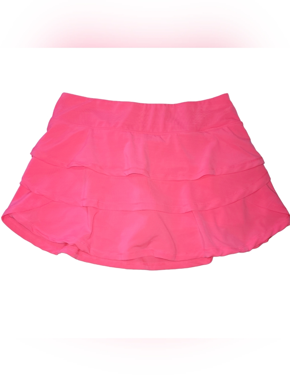Calvin Klein Performance Women's Pink Tiered Activewear Mini Skort Size M